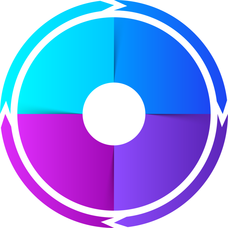 Pie Chart Infographic with 4 Steps