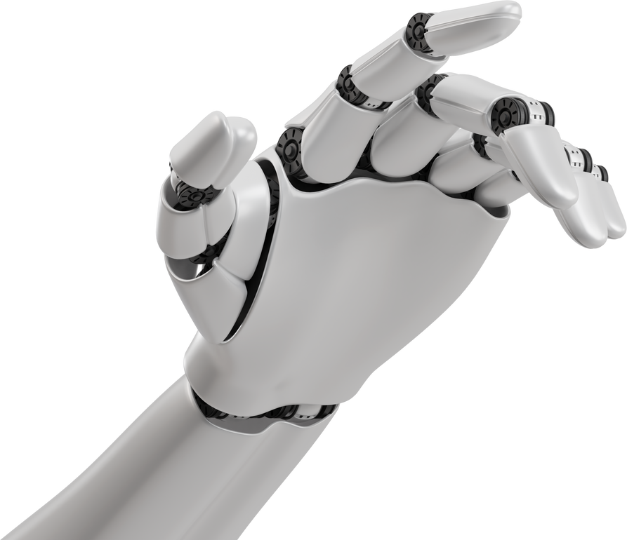 Robot hand artificial intelligence a.i. machine learning technology